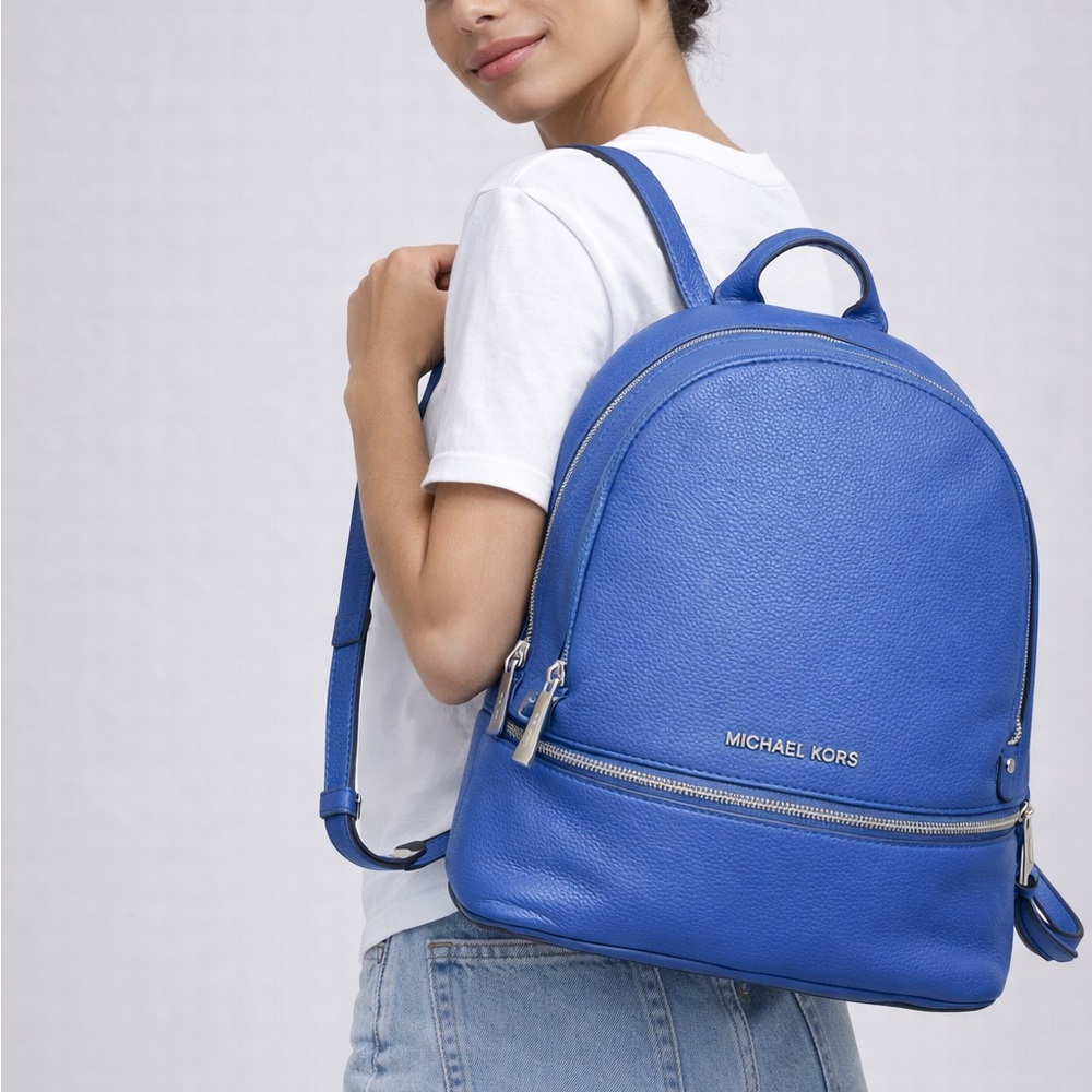 Michael Kors Vibrant Petite Blue Backpack - Picture 2 of 2